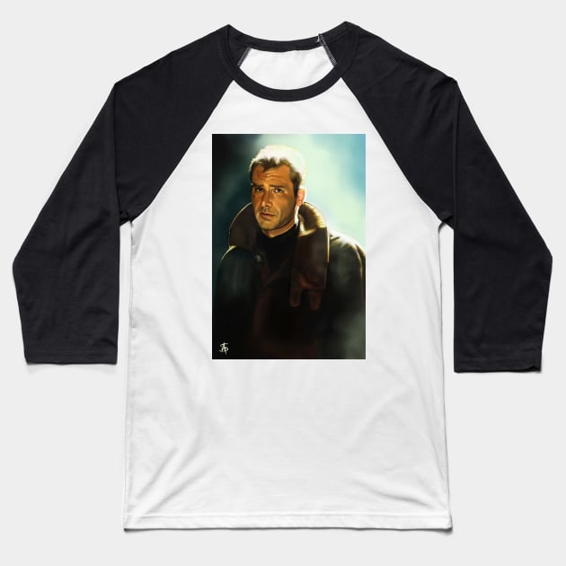 Rick Deckard Baseball T-Shirt by TheSig